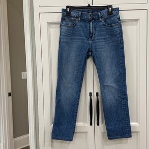 J. Crew Flex Slim Blue Denim Jeans 29x30 Mens Vintage Flex lighter Blue/Med Wash